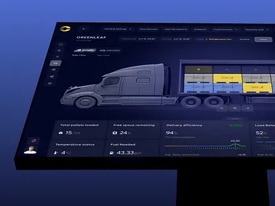 Shiplyne Platform – Logistics Control Dashboard ai app app design b2b business crm dashboard design interface logistics product saas software tms truck ui ux uxdesign w web app