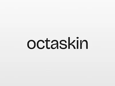 Octaskin beauty product branding clean design gradient graphic design illustration logo minimal modern octaskin skincare ui vector