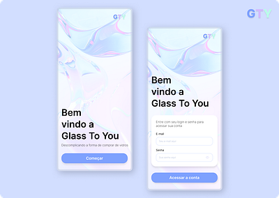 Glass To You app branding dashboard design graphic design illustration logo ui ux vector