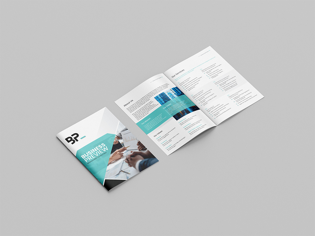 Business Profile Design annual report bifold branding brochure brochure design business brochure business profile company brochure company profile design graphic design marketing brochure service brochure service profile template