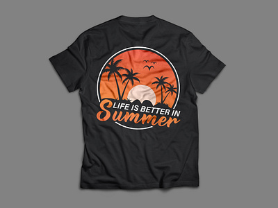 Summer T-Shirt Design beach custom design nature sea summer summerishere summertime summervibes t shirt typography vector ventage