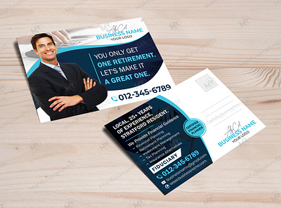 Retirement and Financial Planning Postcard Design advertising design advisor lead generation postcard fiduciary marketing postcard graphic design mahfujurrahm535 marketing design postcard postcard design postcard template print design print ready finance postcard professional advisor postcard retirement consultation postcard tax planning postcard template wealth management mailer design
