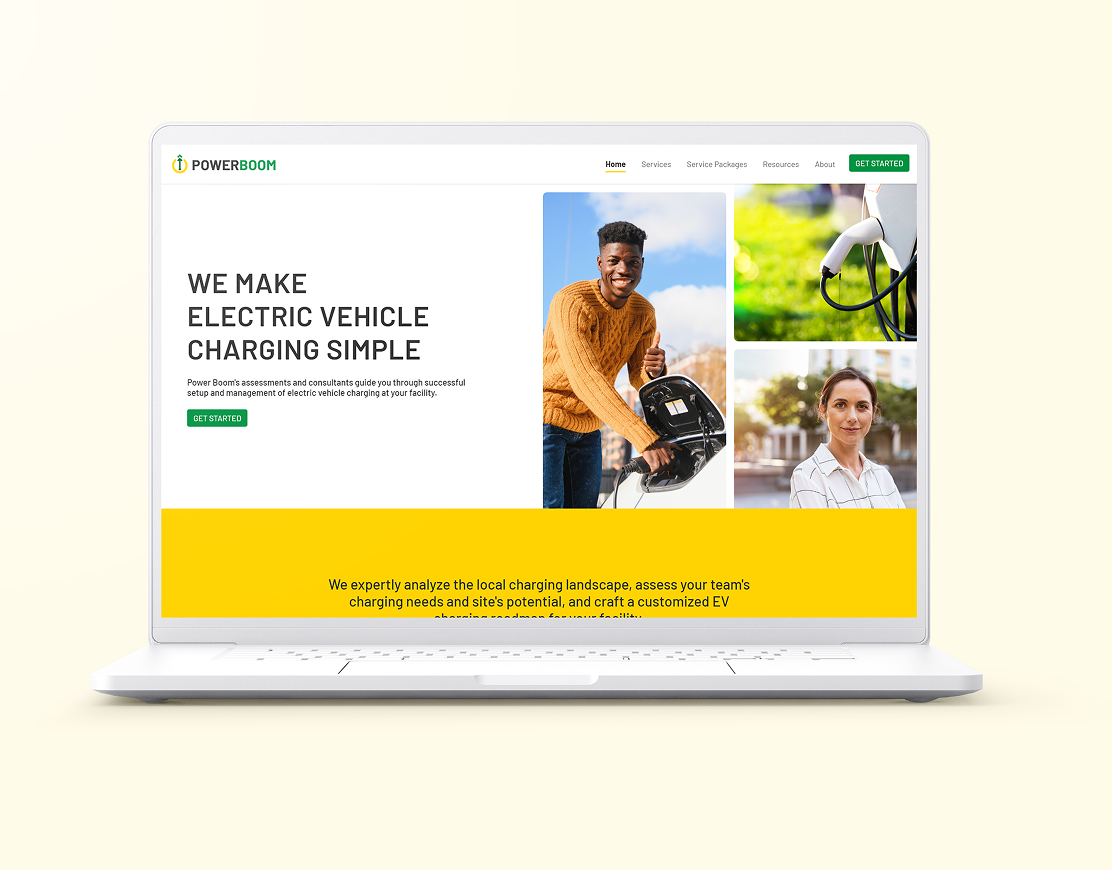 paving the way for electric vehicles branding graphic design logo ui ux web design