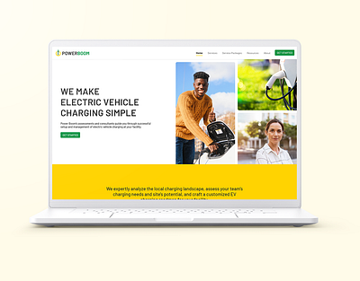 paving the way for electric vehicles branding graphic design logo ui ux web design