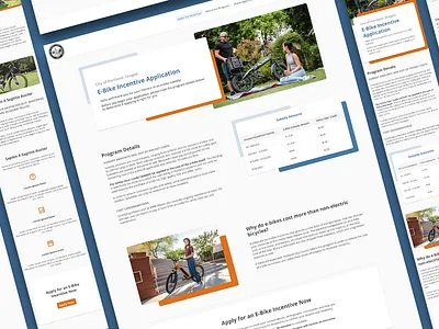 pedaling ahead product design ui ux web design website design wireframing