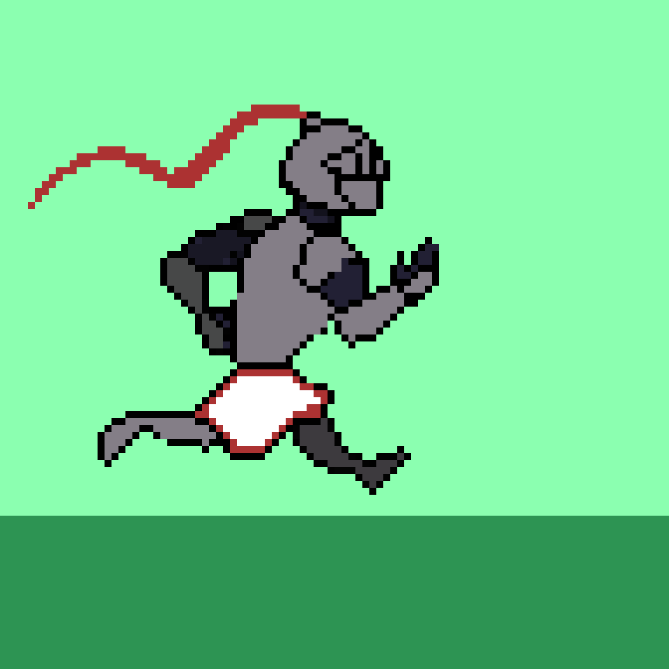 Janky Knight Running animation for pixel game game design pixel art running animation
