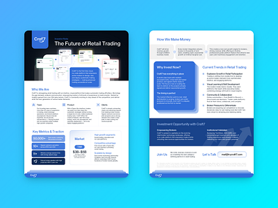 Investor Briefing | Retail Trading ai brochure company presentation deck design design google slides graphic design infographic keynote note pdf pitch deck pitch deck design power point powerpoint presentation presentation design presentation layout template typography