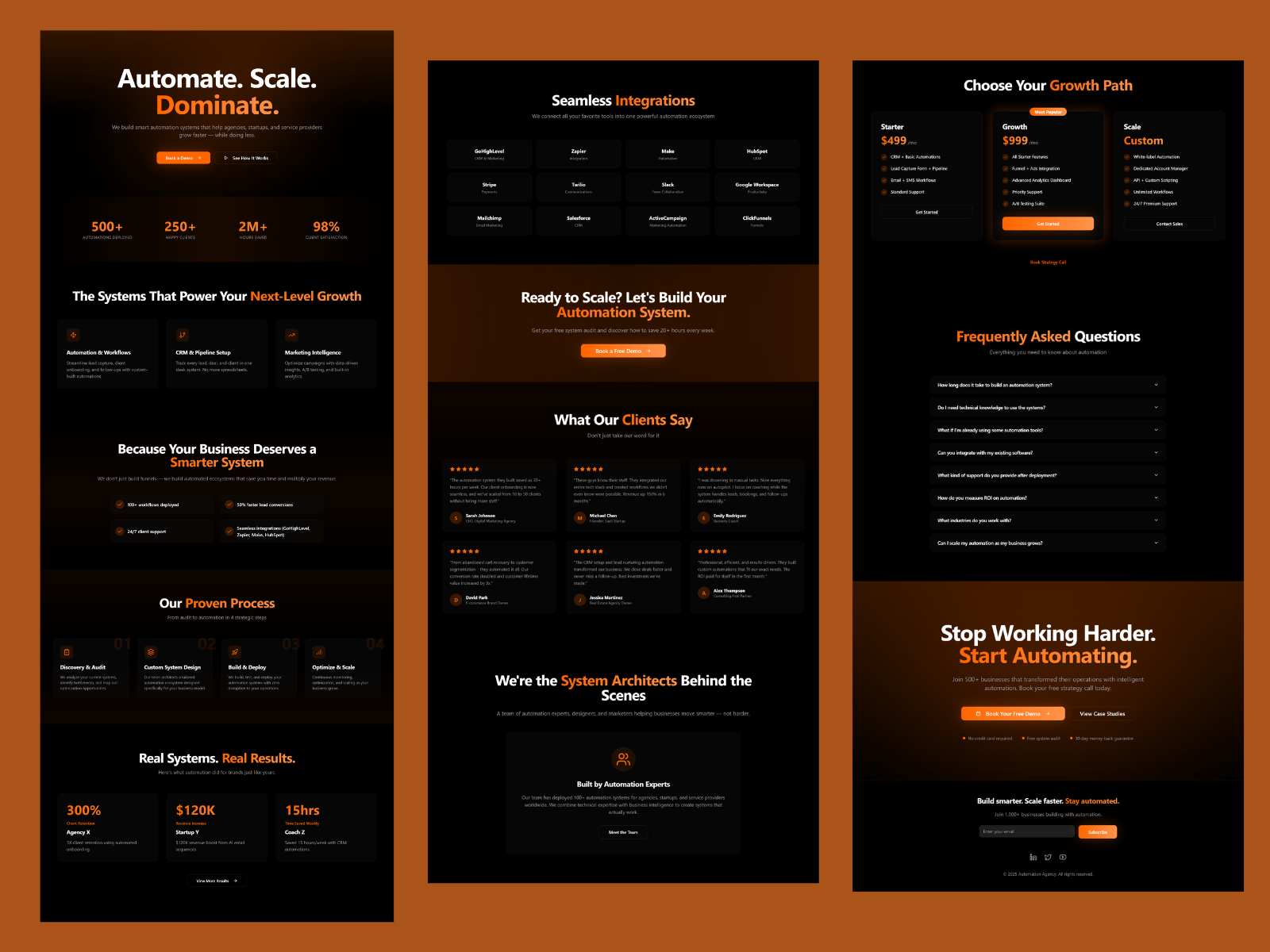 Example of Saa S Website Design In Figma