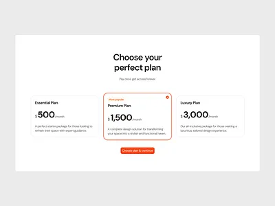 Pricing Section · Koala UI app clean desktop graphic design interface minimal mobile pricing pricing plan saas ui ui design ux ux design uxui websites