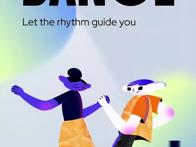 Character Slides animation art character colorful couple dance design energy gradient illustration joyful lifestyle minimal modern motion movement rhythm slides storytelling youmotion