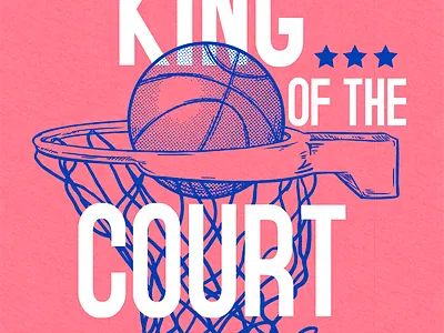 COURT KING art artwork basketball design branding design graphic graphic art graphic design graphicart illustration logo