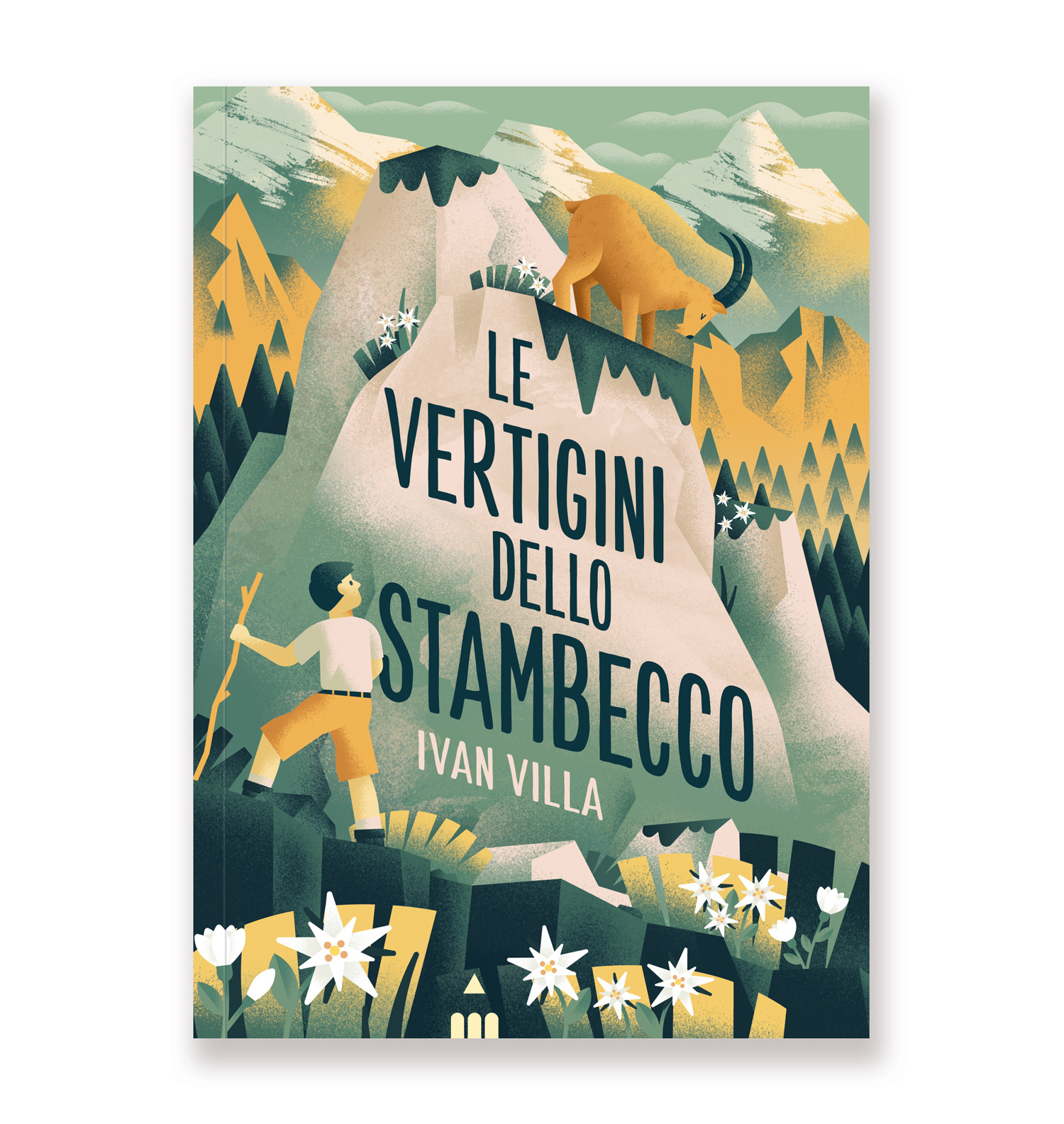 The Ibex's Vertigo book book cover daniele simonelli dsgn ibex illustration landscape mountain mountains texture vector