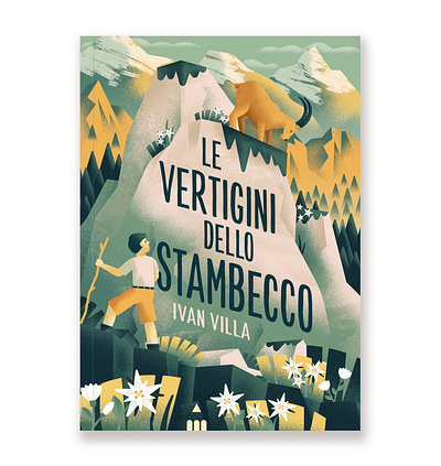 The Ibex's Vertigo book book cover daniele simonelli dsgn ibex illustration landscape mountain mountains texture vector