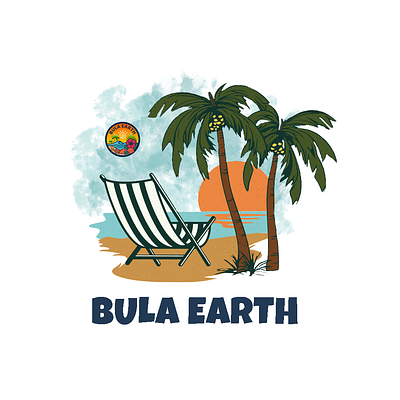 BULA EARTH Tropical Beach T-Shirt animation beach merch beach t shirt beach tee graphic design island t shirt merch merch design summer beach t shirt design surfing beach t shirt surfing t shirt t shirt beach t shirt design ideas t shirt design service t shirt designing t shirt illustration tropical t shirt tshirt tshirt designer typography t shirt deisgn