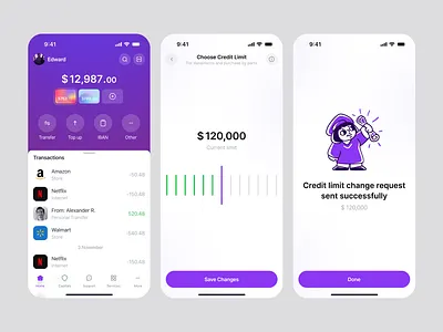 Banking Mobile App app app payment bank banking banking app clean design expenses finance finance app financial fintech mobile mobile app money transaction transfer ui ux