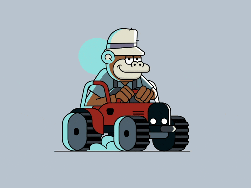 ABUELO abuelo aftereffects andalucia animal animation campo field granada man monkey motion graphics nft off work drive olive opensea spain tractor vector worker