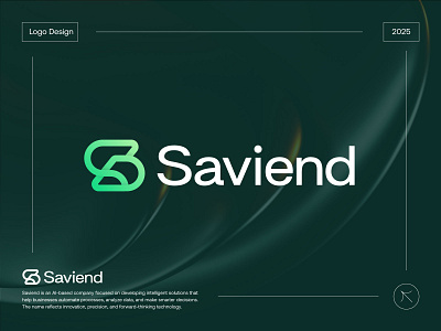 Saviend Logo Design brand identity brand identity design branding d logo design icon identity logo logo creation logo design logo designer logo maker logodesign logos s logo typography vector visual identity