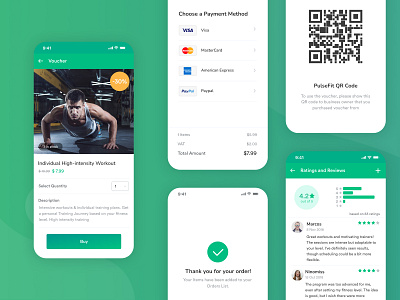 Proxfit – Buy & Redeem Vouchers in Seconds fitness ggstudio health mobile payment qrcode ui ux voucher workout