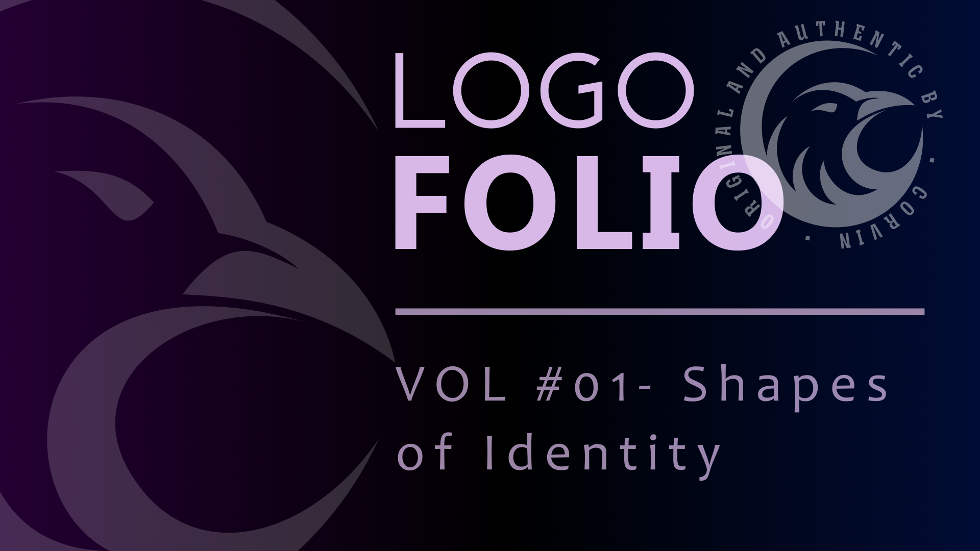 Corvin LogoFOLIO VOL#01 - Shapes of Identity branding design graphic design logo typography vector
