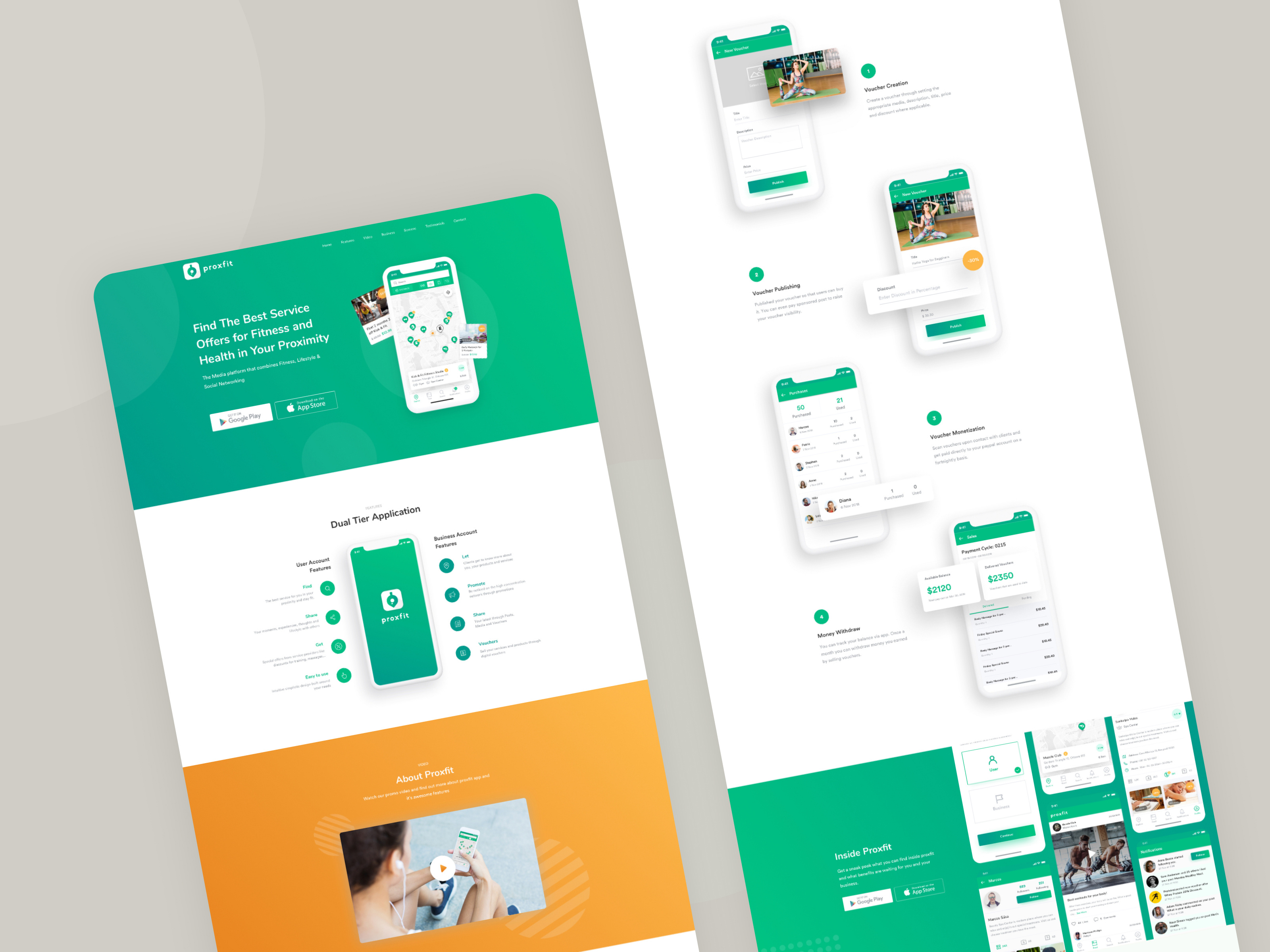 Example of Landing Page Design & Development