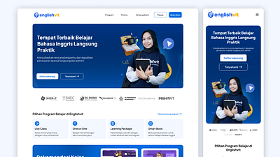 Englishvit — Website Redesign (Desktop & Mobile Version) branding design landingpage ui ux website