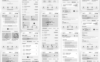 Budget and investing app UI concept app dailyui design minimal mobile ui ux