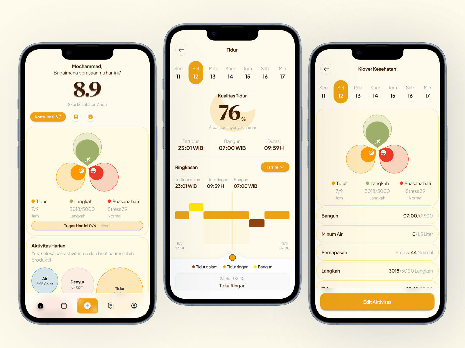 Example of Mobile App UI Design