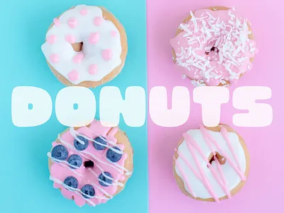 Mmm...donuts! branding design font graphic design typography