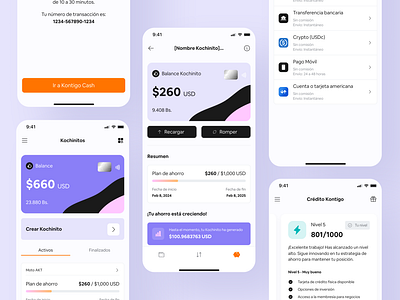 Kontigo App creditcarddesign cryptobanking design financeapp fintechapp fintechdesign fintechexperience interaction design intuitive design mobile design mobileappdesign navigation design productdesign savingsapp ui usdc user experience (ux) userbehavior uxcasestudy uxiteration
