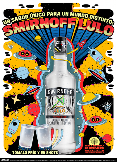 Smirnoff Lulo- Estereo Picnic 2019 graphic design illustration