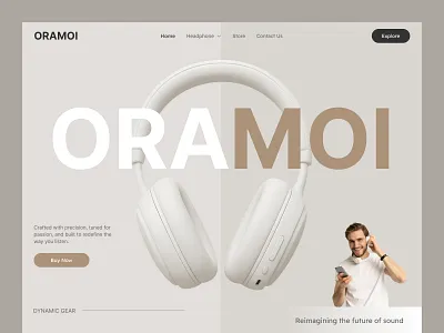 Headphone landing page ui design best website uiux ecommerce website ui figma designer figma ui designer figma website design headphone web ui landing designer latest web uiux modern website uiux trendy web ui ui design ui designer uiux uiux design uiux web web ui design website design website ui design