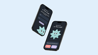 In The Loop: Mental Health and Productivity Application animation app application design graphic design illustration ui ux vector
