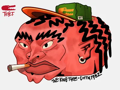 THE KING OF TYPE / ILLUSTRATION branding creative design graphic design illustratiom illustration illustration art director design logo ui vector