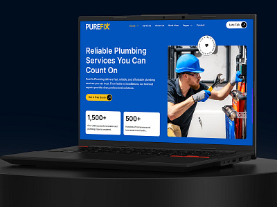 Plumbing Services Website | Home Service Website Design dribbble webdesign home repair web home services website local plumbing website modern plumbing website plumbing company website plumbing landing page plumbing services website plumbing website plumbing website design plumbing website development professional website design responsive plumbing website services business website uiux web design worpdress plumbing website