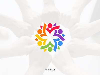 Nonprofit & Unity – Colorful Community Logo Design branding charitylogo colorfullogo communitylogo diversity energy hope icon inclusion logo logodesign modern logo nonprofitlogo optimism print socialimpact strength togetherness unitylogo