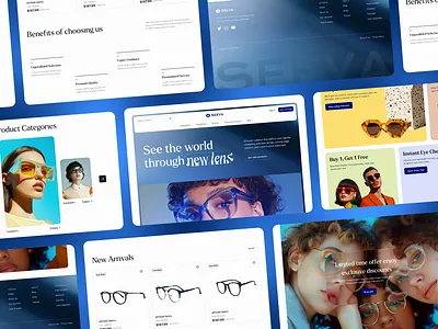 Eyewear Website Design e commerce e commerce website ecommerce ecommerce landing page eyewear focotik glass shop landing page minimal design mordennwebsite design motion graphics online shop online shopping sunglasses ui ui design ui ux design visuals web design website
