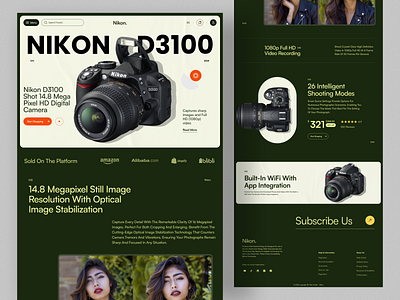 eCommerce Landing Page | Product Showcase UI design ecommerce design ecommerce landing page design interface landing page landing page design product design product showcase product ui redesign services startup ui ui design ux design web design website design