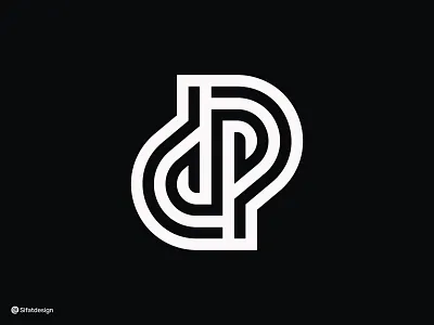 Dp Monogram Line Logo brand identity brand mark branding costom letter creative dp dp initial letter letter dp lettermark logo logo mark logodesign modern monogram line symbol visual identity