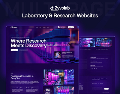 Zyvolab – Framer Template for Laboratory & Research Websites