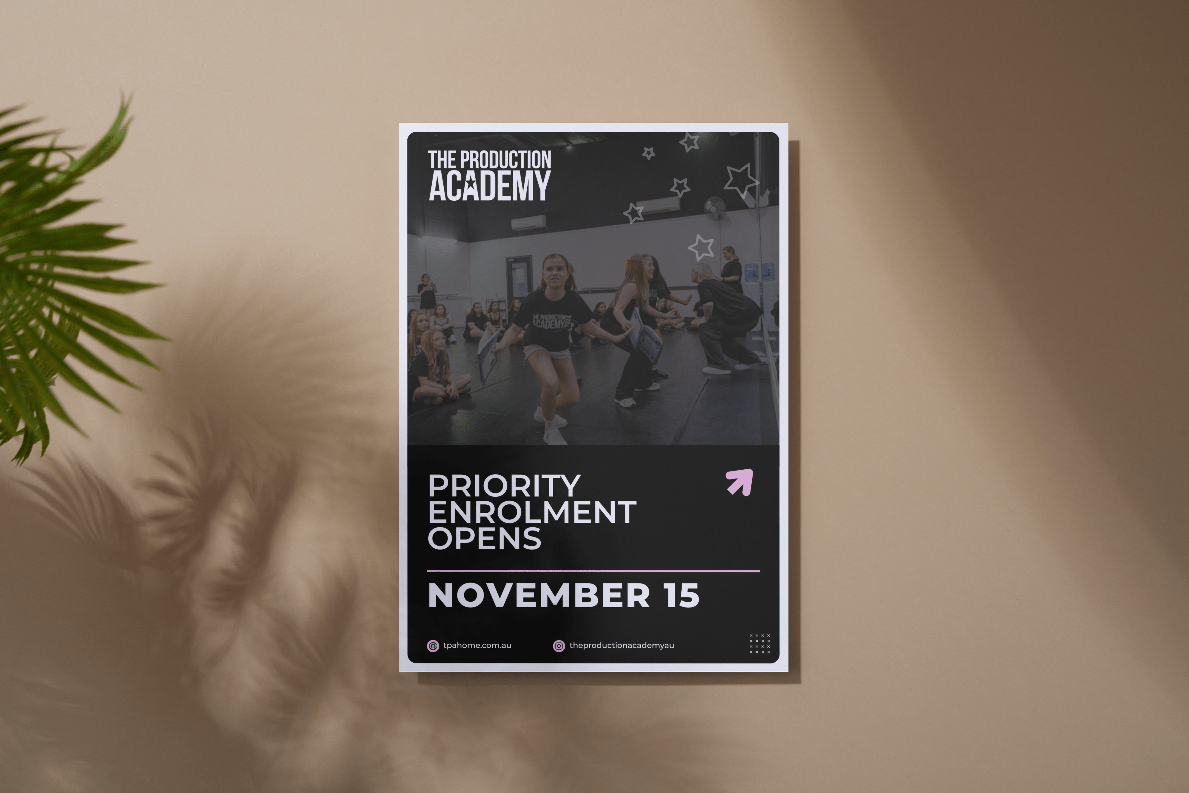 The Production Academy — 2026 Timetable & Enrolment Flyers advertising branding brochure design canva design editorial design flyer design graphic design layout design marketing print design typography