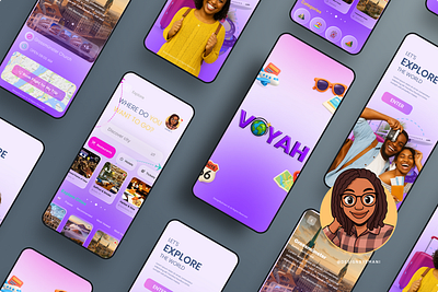 🌍 VOYAH — Travel Mobile App & Website affinity branding design figma mobile app travel ui ui design website