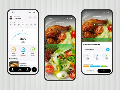 Food Kcal Ai App app design calore scan app calorie calorie ai calorie scan ai calorie tracking app calories food ai app food app food app design food calorie scan food kcal ai app food scan food tracking habit tracking app healthy mobile pixelnaiem product design ui design
