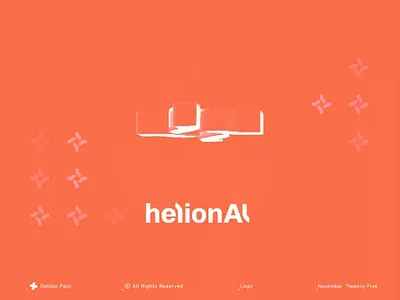 helion AI logo animation abstract brand branding bright data future geometry graphic design idea intelligence light logo minimal modern science smart spark startup sun technology