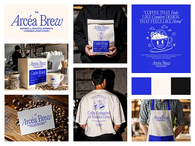Arcéa Brew—Coffee Reimagined for Mindful Living blesscreation brand identity brand packaging branding design cafe identity coffee branding coffee shop design dribbble branding logo desig minimalist logo modern branding packaging design typography design visual identity