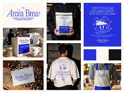 Arcéa Brew—Coffee Reimagined for Mindful Living blesscreation brand identity brand packaging branding design cafe identity coffee branding coffee shop design dribbble branding logo desig minimalist logo modern branding packaging design typography design visual identity