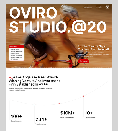 Oviro - Website design landing page oviro ui ux website website design