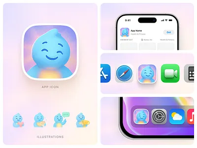 App Icon Showcase app app branding app concept app design app icon colorful design concept gradient icon design illustration ios ios design mobile design mobile ui modern design selfcare app ui ui design visual design wellness app