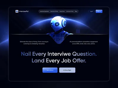 AI Landing Page Design ai ai landing page ai landing page dark ai landing page design ai landing page ui ai website artificial intelligence dark hero landing landing page startup startup website technology ui design web design website website design