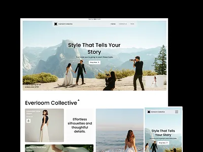 Everlooms template template ui website wix studio