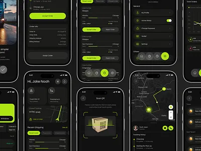 Goshiper - Shipping App Design app app design cargo app cargo design cargo shipping delivery app ui deliveryman app ios logistic app mobile app mobile design shipping app shipping app design shipping app ui shipping design ui design ux